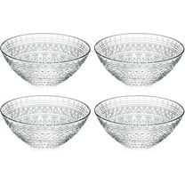 Barski Glass Bowl - for Dessert - Salad - Pasta - Fruit - Nuts - Chocolate - Set of 4 Bowls - Designed - 6.25" Diameter - Made in Europe