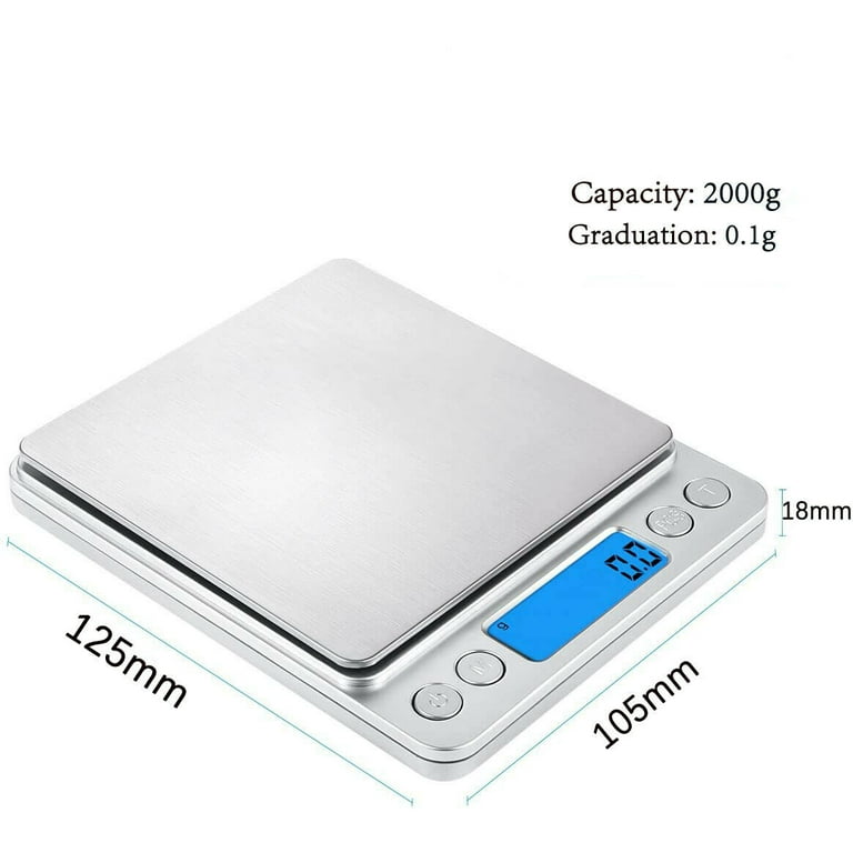 Portable 3000g x 0.1g Digital LCD Scale Jewelry Kitchen Food Balance Weight  Gram