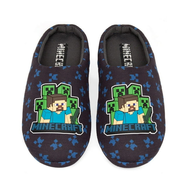 Minecraft Pantoufles Creeper pour Garçons