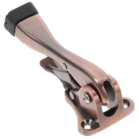 Masteelf Kickdown Door Stopper Heavy Duty Antique Bronze Door Holder With Adjustable Rubber Tips For Bottom Of Doors