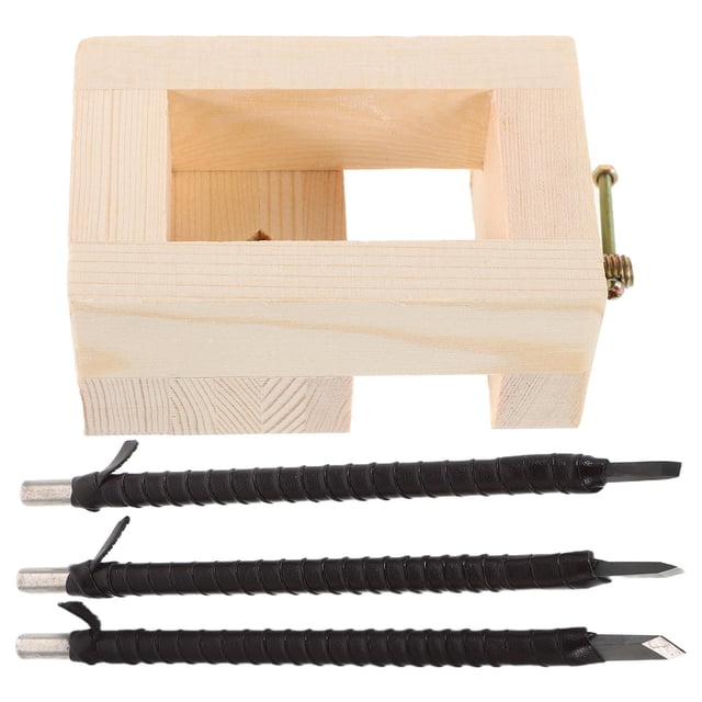 Luxshiny 1Set Wood Carving Tool Kit Black Versatile Engraving Set for Seal Carving and Lettering