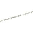 thumbnail image 2 of 14k White Gold 5mm Paper Clip Link Necklace (14"), 2 of 5