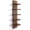 Brown, variant on 5 Tier Shelvesl, Vertical Column Wall Decor Mount Floating Shelves for Bedrooms, Living Rooms, Natural Finish Wall Shelf, Black