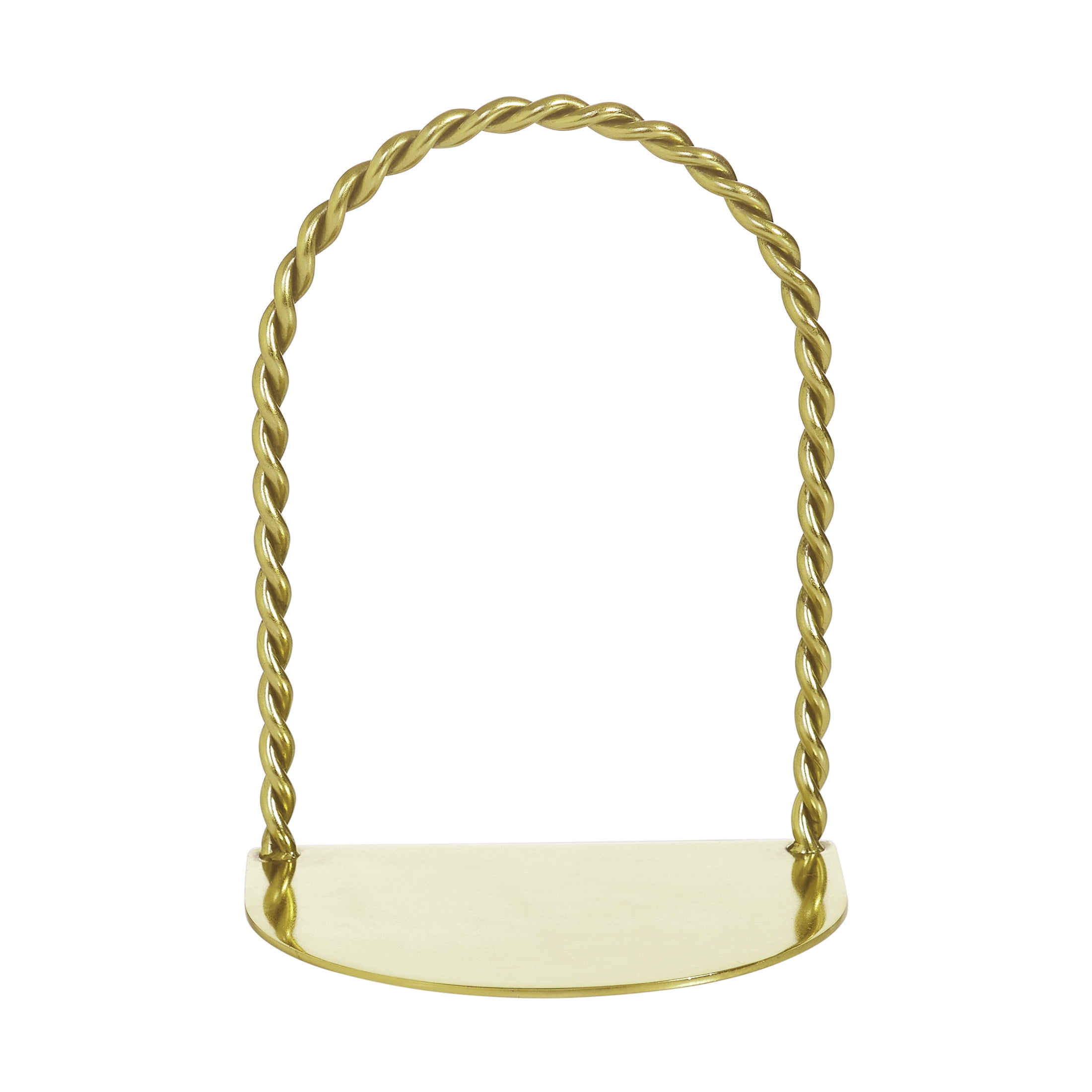 My Texas House Gold Coiled Rope Indoor Tabletop Bookends, Set of 2