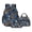 Blue - Dogs Animal Paw, variant on Dogs Print Kids Backpack Set with Lunch Box, Animal Paw Printed Kids School Bag with Adjustable Shoulder Strap, Practical Schoolbag and Lunch Box Pencil Pouch Set of 3