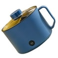 thumbnail image 2 of Mini olla caliente portátil de calentamiento rápido fácil de limpiar cocina eléctrica multifuncional para el hogar dormitorios oficina enchufe AU 220 V azul olla individual, 2 of 10