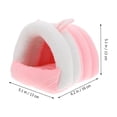 thumbnail image 2 of unbranded 1Ud Nido Cálido Rosa Para Hámster Y Pequeños Con Material Cómodo Para Uso Interior Y Viajes, 2 of 6