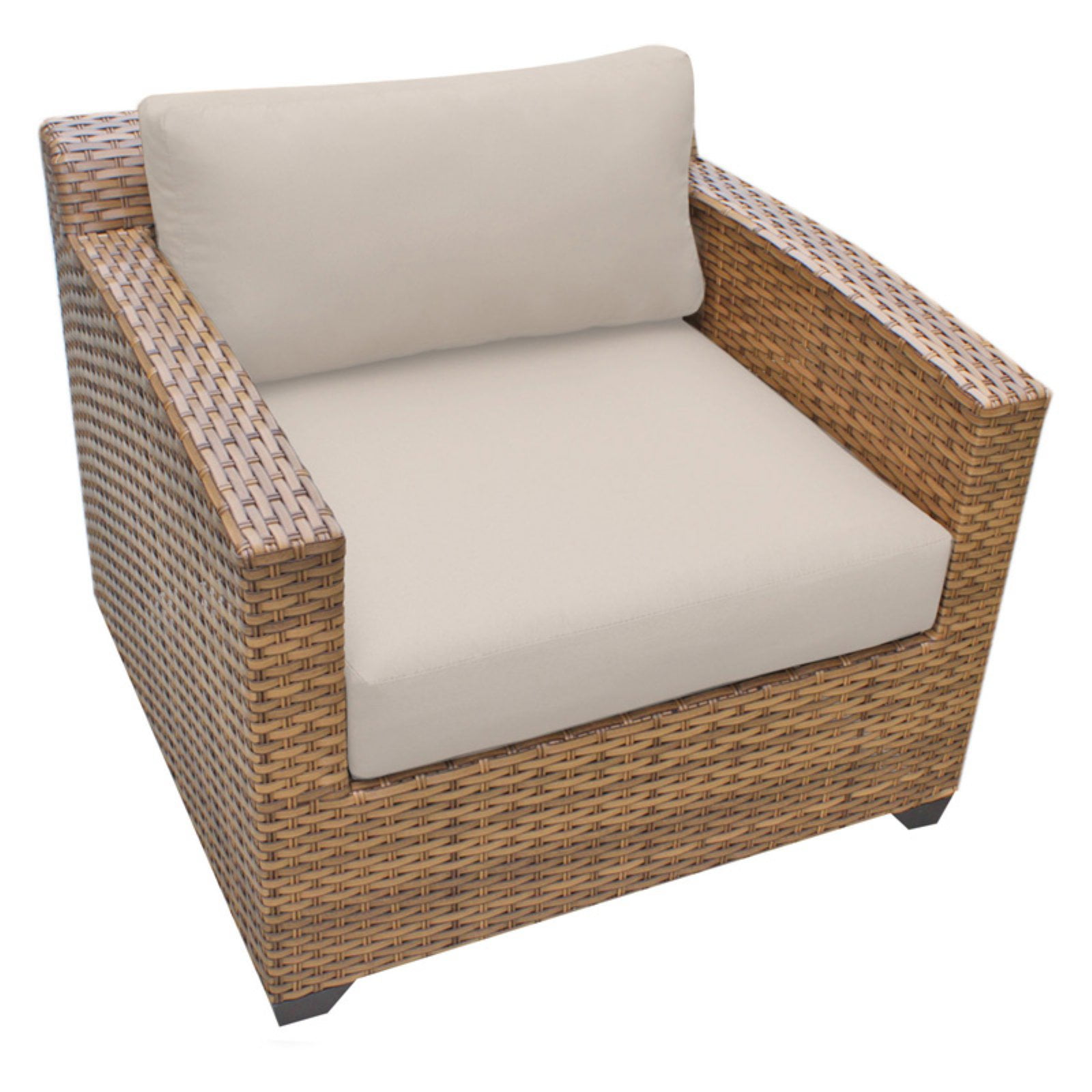 TK Classics Laguna Wicker Outdoor Club Chair Set of 2 Cushion Covers by Delacora