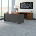 thumbnail image 2 of Bush Business Furniture Series C 72W x 30D U Shaped Desk with Mobile File Cabinet, Light Oak, 2 of 9