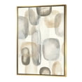 thumbnail image 1 of Neutre Ovale Pierres Grises I - Toile Encadrée Moderne et Charmant, 1 of 3