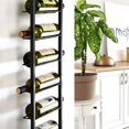 thumbnail image 3 of AQAREA Wall Mounted Wine Rack: Metal Hanging 10 Bottle Wine Holder - Black Wine Storage Rack, 3 of 7