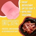 thumbnail image 4 of 2 Cup Extra Large Pink Pig-Shaped Grease Container - Novelty Bacon Grease Container With Strainer, 4 of 6