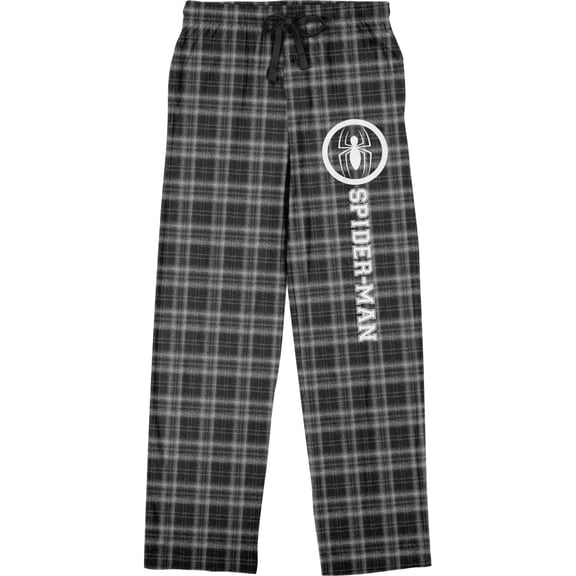 Spider-Man Classic Plaid Pajama Pants for Men Sleepwear-Medium