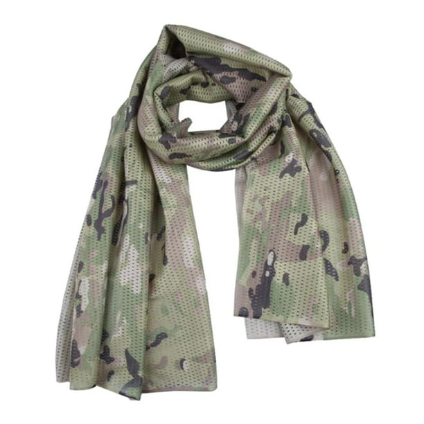Bufanda de Red de Camuflaje Táctico, para La Cabeza de , Redecilla para Mujer, Pañuelo para El Cuello, Máscara CP Camo Sunnimix Bufanda de camuflaje