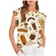 thumbnail image 1 of Fiudx Liquidación de Ahorros de Verano Blusa Superior de Camiseta Sin Mangas con Cuello Redondo Informal para Mujer a La Moda, 1 of 4