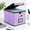 Lavender-1 Pack (Linen), variant on File Organizer Box With Lids Collapsible Folder