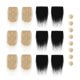 thumbnail image 2 of 12 piezas de disfraz de barba de gnomo precortado barba de piel sintética barba enana piezas de mini de sin terminar para decoración Negro beige perfecl Barba de gnomo de piel sintética, 2 of 8