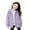 Purple, variant on Boys Girls Windbreakers Jacket Hooded Raincoat Fleece Lined Rain Coat Lightweight Rain Ponchos Packable Zipper Hood Clothes Girls Lightweight Rain Jacket Hooded