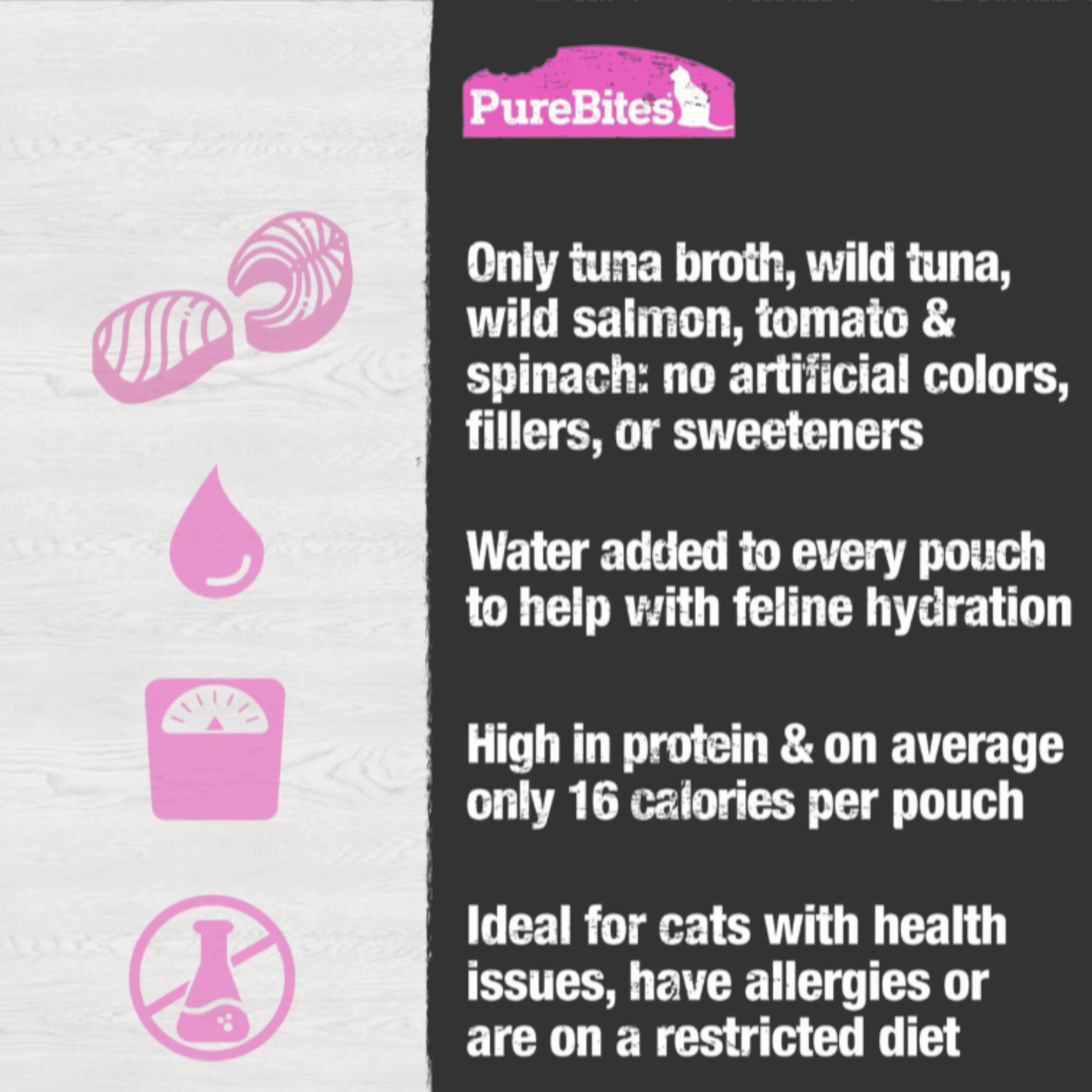 Pure Bites Tuna & Salmon Broth for Cats, 2 oz, 18-pack