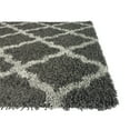 thumbnail image 2 of Soft Shag Area Rug 3x5 Moroccan Trellis Charcoal Grey Shaggy Rug - Contemporary Area Rugs for Living Room Bedroom Kitchen Decorative Modern Shaggy Rugs, 2 of 3