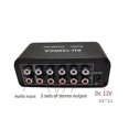 thumbnail image 4 of 5ch Audio Distributor Stereo Audio Mixer 1 Input 5 Output Rca Splitter For Power Amplifier Active Au, 4 of 5