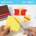 thumbnail image 4 of 90PCS Felt Fabric Sheets Craft Kit - 4"x 4" + 6"x 6" Assorted Colors - 1mm Thick Square Nonwoven Felt Fabric for Crafts DIY, 4 of 8