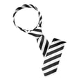 thumbnail image 1 of Corbata Delgada Moda Clásica Corbata De Rayas Autoadhesiva Preppy Para Mujeres Hombres Blanco Talla única, 1 of 5