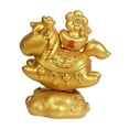 thumbnail image 1 of Adornos de caballo para Año Nuevo 2026, adornos para coche, estatua de caballo, escultura, lindo zodíaco dorado, 1 of 9