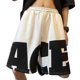 thumbnail image 1 of Hombres Pantalones Cortos De Pierna Ancha Poliéster Tubo Recto Suelto Ajuste Casual Ropa Deportiva De Verano Blanco XL, 1 of 8