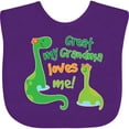 thumbnail image 3 of Inktastic My Great Grandma Loves Me Boys Baby Bib, 3 of 4