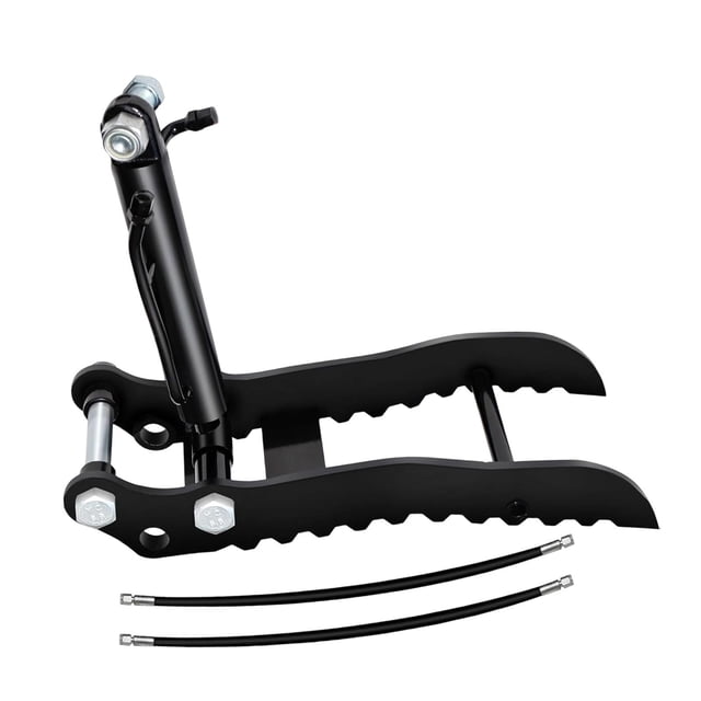 Zorion Mini Excavators Hydraulic Thumb Material Handling Efficient Components Tools Excavation Digger Attachment Heavy Duty for Logs Style B