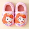 thumbnail image 3 of Zapatillas de algodón Disney Frozen para niños, zapatos de invierno de princesa Elsa para padres e hijos, zapatillas antideslizantes para el hogar, lindas y cálidas zapatillas para bebé, 3 of 5