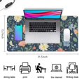 thumbnail image 5 of Long Mouse Pads for Desk,Pioneer Flower Floral Print Pattern Desk Mats on Top Of Desks, Desk Mouse Pad Extra Large with 3mm Non-Slip Base and Stitched Edge for Gaming,Office,Work,Home 31.5"x15.7", 5 of 6
