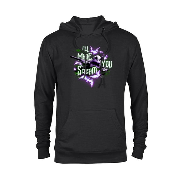 Tim Burton’s Nightmare Before Christmas I’ll Make You Scream - Pullover Hoodie for Adults - Customized-Black