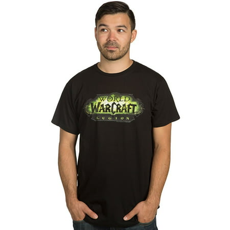 World of Warcraft Mens T-Shirt - Simple Glowing Legion Logo (Wow Legion Best Items)