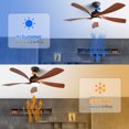 thumbnail image 6 of 52"Indoor Ceiling Fan With 3 Color Dimmable 5 ABS Blades Remote Control Reversible DC Motor Bedroom Ceiling Fan, 6 of 7