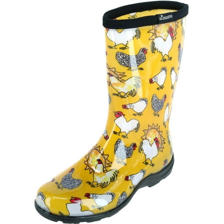 

Sloggers Women s Rain & Garden Chicken Print Boot