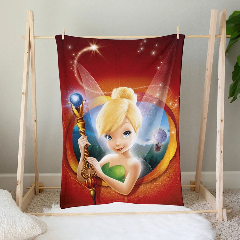 Tinkerbell Anti Pilling Flannel Blanket Gifts for Fans Lover Girls Boys Women Present Hoodie Him Bed 30"x40"