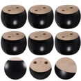 thumbnail image 3 of 6pcs Bun Furniture Feet Replacement Wood Furniture Feet Furniture Legs Couch Risers, 3 of 9