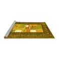 thumbnail image 2 of Ahgly Company Machine Washable Indoor Rectangle Abstract Yellow Contemporary Area Rugs, 8' x 10', 2 of 4