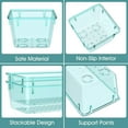 thumbnail image 3 of 25 PCS Drawer Organizer Set, 4 Varied Size Bathroom and kitchen Drawer cabinet organizer Trays, Clear Storage Bins for Makeup, Jewelry, Utensils and Gadgets, 3 of 12