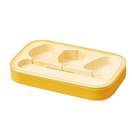 

Xinwanna Ice Cream Mold Easy to Demould Food Grade Reused Creative Novelty Making Ice Cream Odor-free Bright Color Ice Cream Mould Kitchen Tool (Yellow)
