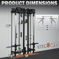thumbnail image 3 of Mikolo Foldable Squat Rack,Wall Mounted Power Rack with Cable Crossover Machine & LAT Pull Down Machines,Functional Trainer with 5 Adjustable Function Modes,for Home Gym and Space Saving, 3 of 14