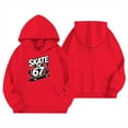 thumbnail image 5 of WOYY Big Girls Graphic Hoodie Fashion Active Hooded Sweatshirt Pullover, Sizes 9-10, 5 of 5