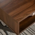 thumbnail image 4 of Desert Fields Roanoke Modern X-Leg Coffee Table, Dark Walnut, 4 of 12