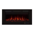 thumbnail image 1 of Valuxhome Electric Fireplace, 42 Inches Fireplace, Recessed Fireplaces for Living Room Electric with Remote, Overheating Protection, Logset and Crystal, Touch Screen, 1500W/750W, Black, 1 of 5