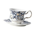 thumbnail image 4 of Juego de tazas y platillos de , taza de café de cerámica multiusos, portátil con asa antideslizante, tazas de té y platillos, regalo navideño, 4 of 9
