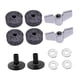 thumbnail image 1 of 12x Accesorios de repuesto para platillos Arandelas de fácil instalación Fundas para platillos Negro, 1 of 9