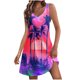 thumbnail image 1 of Vestido de Verano para las Mujeres Impresión Sexy sin Mangas Vestido de Hombro, Verano Casual Y Primavera, 1 of 5