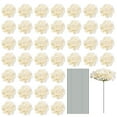 thumbnail image 1 of Flores Artificiales de Seda Hortensia Beige Unique Bargains 30 Juegos, 1 of 6